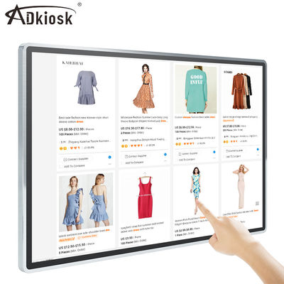 Quảng cáo Android FHD Bảng hiệu kỹ thuật số 55 inch Màn hình LCD quảng cáo 65 inch