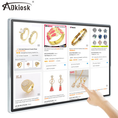 Quảng cáo Android FHD Bảng hiệu kỹ thuật số 55 inch Màn hình LCD quảng cáo 65 inch