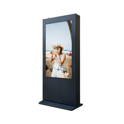 Bảng ký hiệu kỹ thuật số ngoài trời 55 inch 4K Màn hình hiển thị 89 Góc chống thấm nước
