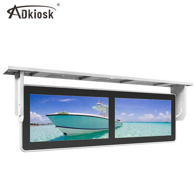 Trình phát quảng cáo xe buýt gắn trần / Màn hình LCD đôi 18,5Inch 220V