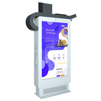 115V 75 inch Biển báo kỹ thuật số ngoài trời 16: 9 Đầu phát phương tiện chống thấm nước