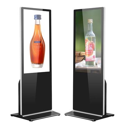 Màn hình hiển thị biển hiệu kỹ thuật số đứng quảng cáo trên tầng trong nhà 65Inch FHD LCD
