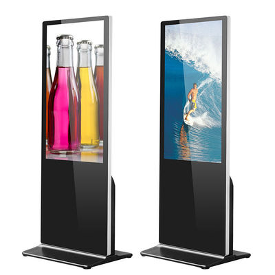 Màn hình hiển thị biển hiệu kỹ thuật số đứng quảng cáo trên tầng trong nhà 65Inch FHD LCD