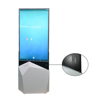 Màn hình quảng cáo bảng hiệu kỹ thuật số OLED 55 inch trên sàn đứng hai mặt