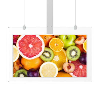 Màn hình quảng cáo siêu mỏng 55 inch trong suốt Kiosk treo tường OLED hai mặt