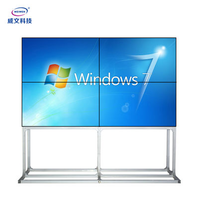 Tường video trong nhà 46Inch FHD 2x2 viền 3,5mm với giá đỡ bằng nhôm