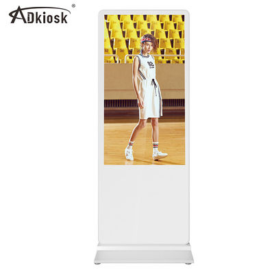 Tầng bảo tàng Biển báo kỹ thuật số đứng 43Inch 350cd Màn hình totem Android LCD