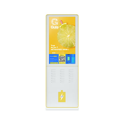Trạm Kiosk Sạc Điện thoại Di động Chia sẻ 300W 54KG Mạng 4G