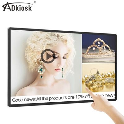 Màn hình LCD treo tường 43 inch Mạng trình phát quảng cáo Wifi 50hz 6ms Thời gian đáp ứng