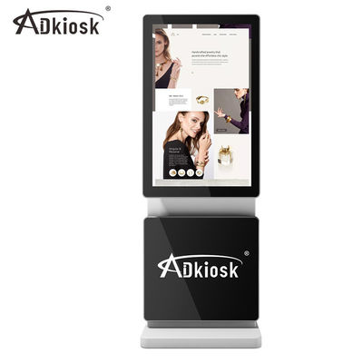 Màn hình quảng cáo di động có thể xoay Màn hình biển hiệu kỹ thuật số 350cd / m2 với Webcam