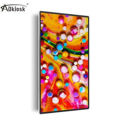 Bảng hiệu kỹ thuật số treo tường siêu mỏng 21,5 inch trong nhà 400cd / m2