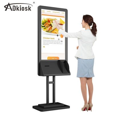 Logo tùy chỉnh Kiosk tự phục vụ 43 inch Thép cán nguội thanh toán