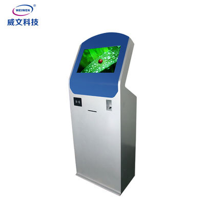 Xếp hàng Tự phục vụ Kiosk Nhà ga 19Inch Sàn đứng 1,5mm thép