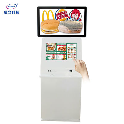 Trình phát quảng cáo Kiosk màn hình đôi 240V FHD với bàn phím kim loại