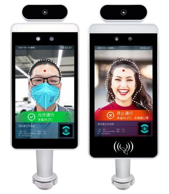 Kiểm soát truy cập Thiết bị đầu cuối nhận dạng khuôn mặt IP65 Bộ lưu trữ 8G treo tường chống thấm nước