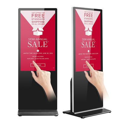 65Inch Màn hình cảm ứng tương tác Kiosk sàn đứng Android cho ngân hàng