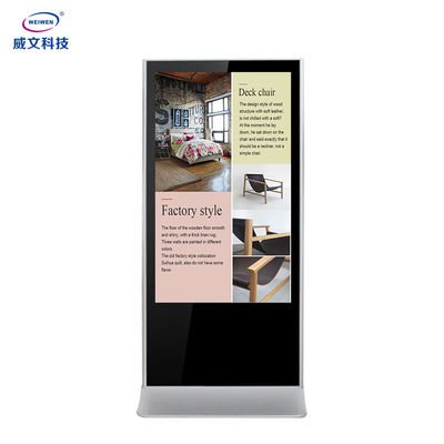 43 49 55 65 inch Màn hình cảm ứng Totem Bảng hiệu kỹ thuật số Màn hình LCD Chơi Kiosk