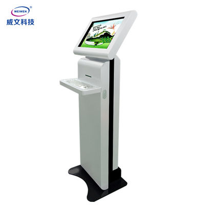 Sàn đứng Tất cả trong một Màn hình cảm ứng LCD Totem với Bàn phím kim loại