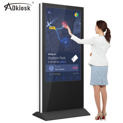 55 inch màn hình hiển thị hai mặt quảng cáo sàn đứng bảng hiệu kỹ thuật số