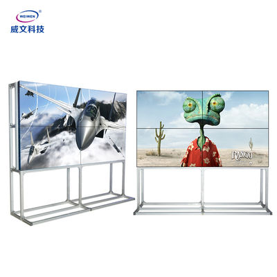 Màn hình ghép LCD đứng trên sàn 55 inch Quảng cáo Biển báo kỹ thuật số 3,5 mm Khoảng cách
