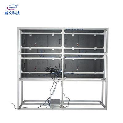 Màn hình ghép LCD đứng trên sàn 55 inch Quảng cáo Biển báo kỹ thuật số 3,5 mm Khoảng cách