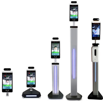Màn hình 7 inch đa chức năng Đầu cuối nhận dạng khuôn mặt Máy quét nhiệt kế hồng ngoại