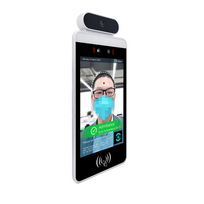 Đo nhiệt độ Nhận dạng khuôn mặt Nhiệt kế Khoảng cách 50cm IP65 Với màn hình LCD