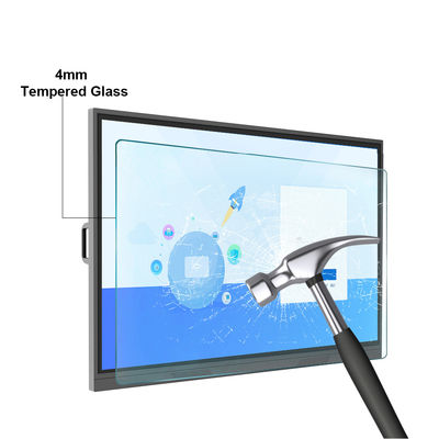 Màn hình cảm ứng LCD Bảng trắng tương tác 75 inch nhôm Fram 4k để giảng dạy