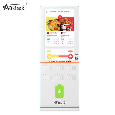 8 khe cắm Ngân hàng điện dung lớn Cho thuê điện thoại di động Kiosk sạc điện thoại di động
