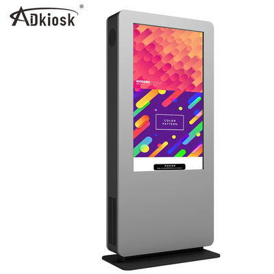 Màn hình quảng cáo LCD ngoài trời LVDS 3500cd / m2 Kiosk đứng miễn phí 55 inch