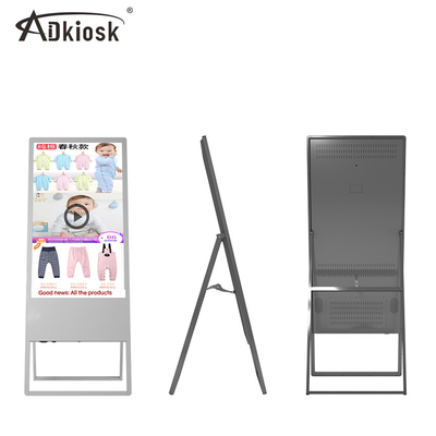 110V 55Inch Giá đỡ miễn phí Bảng hiệu kỹ thuật số LCD Kiosk quảng cáo RAM 2G