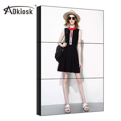 4k 55 inch Quảng cáo Video Wall Màn hình ghép Lcd trong nhà 2x2 3x3
