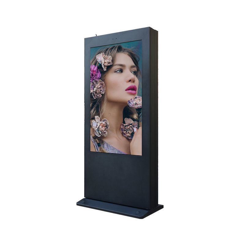 VGA HDMI Biển báo kỹ thuật số ngoài trời 55 inch 1920 * 1080 3000nits Hộp chống ăn mòn