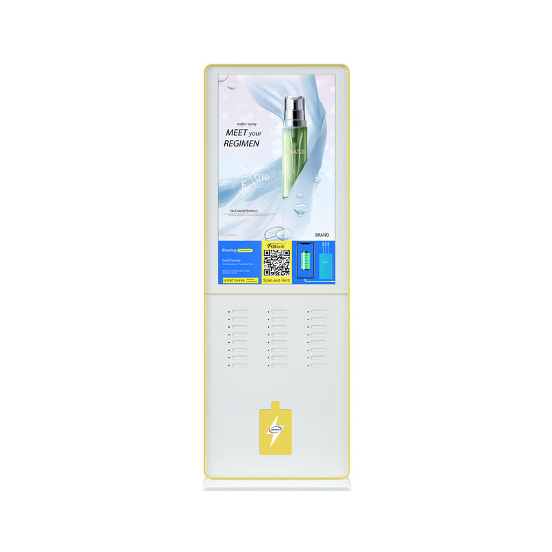Trạm sạc điện thoại đầu vào 100V Kiosk / Chia sẻ nguồn điện Ngân hàng mạng 4G 24 khe cắm