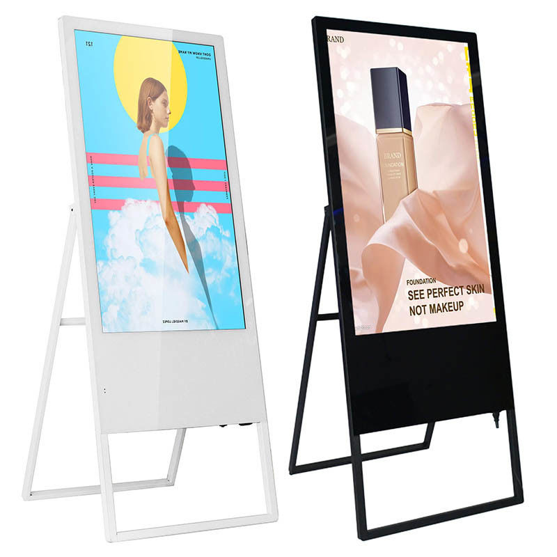 220V 16:09 Bảng quảng cáo LCD 16,7M Màn hình cảm ứng màu Totem Bảng hiệu kỹ thuật số