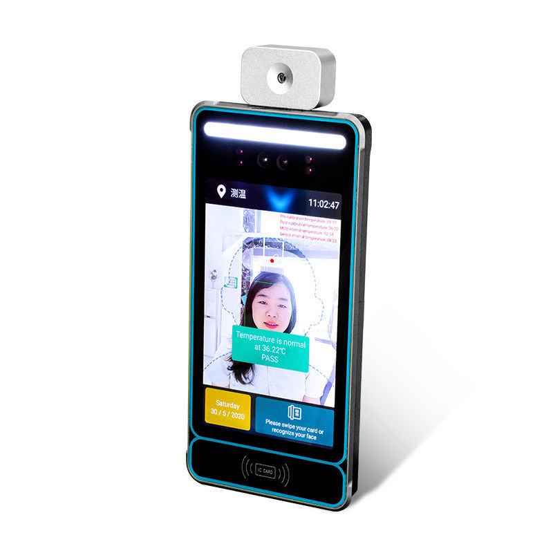 IPS All In One Face Recognition Terminal Scan Thermometer 8 inch 140 ° F Access Control
