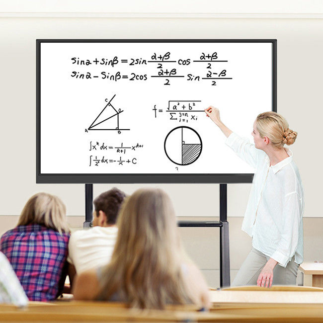 Bảng đen thông minh 75-85 inch hệ thống kép tất cả trong một trình phát cảm ứng Bảng trắng tương tác