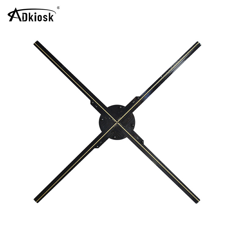 Góc nhìn 150 độ Màn hình ba chiều 3D Quạt hiển thị bảng hiệu kỹ thuật số Quạt hiển thị LED 85cm